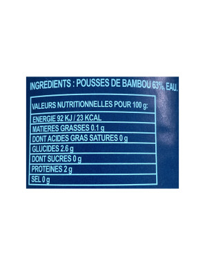 Jeunes Pousses de Bambou en Tranches - 540g