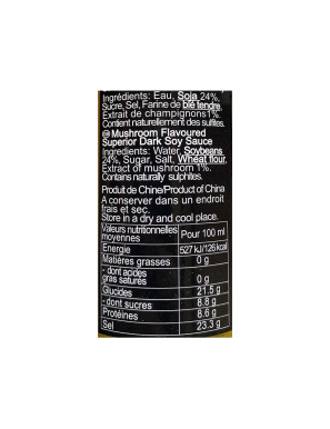 Sauce Soja Foncée (Chinoise) Aromatisée aux Champignons - 150mL