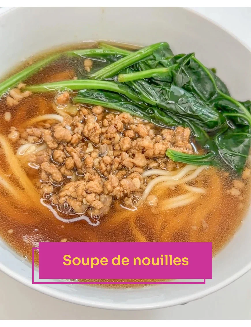 Recette de Soupe de Nouilles (Bouillon très Simple)