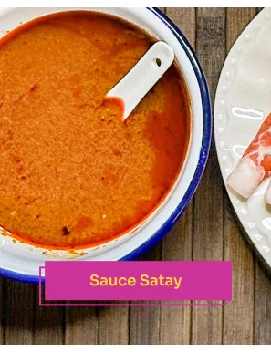 Recette Dipping Sauce Satay...
