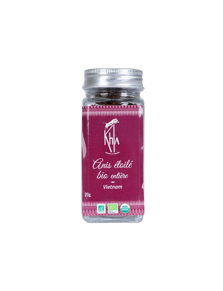 Badiane Chinoise Entière ou Anis Etoilé Bio - KHLA (20g)