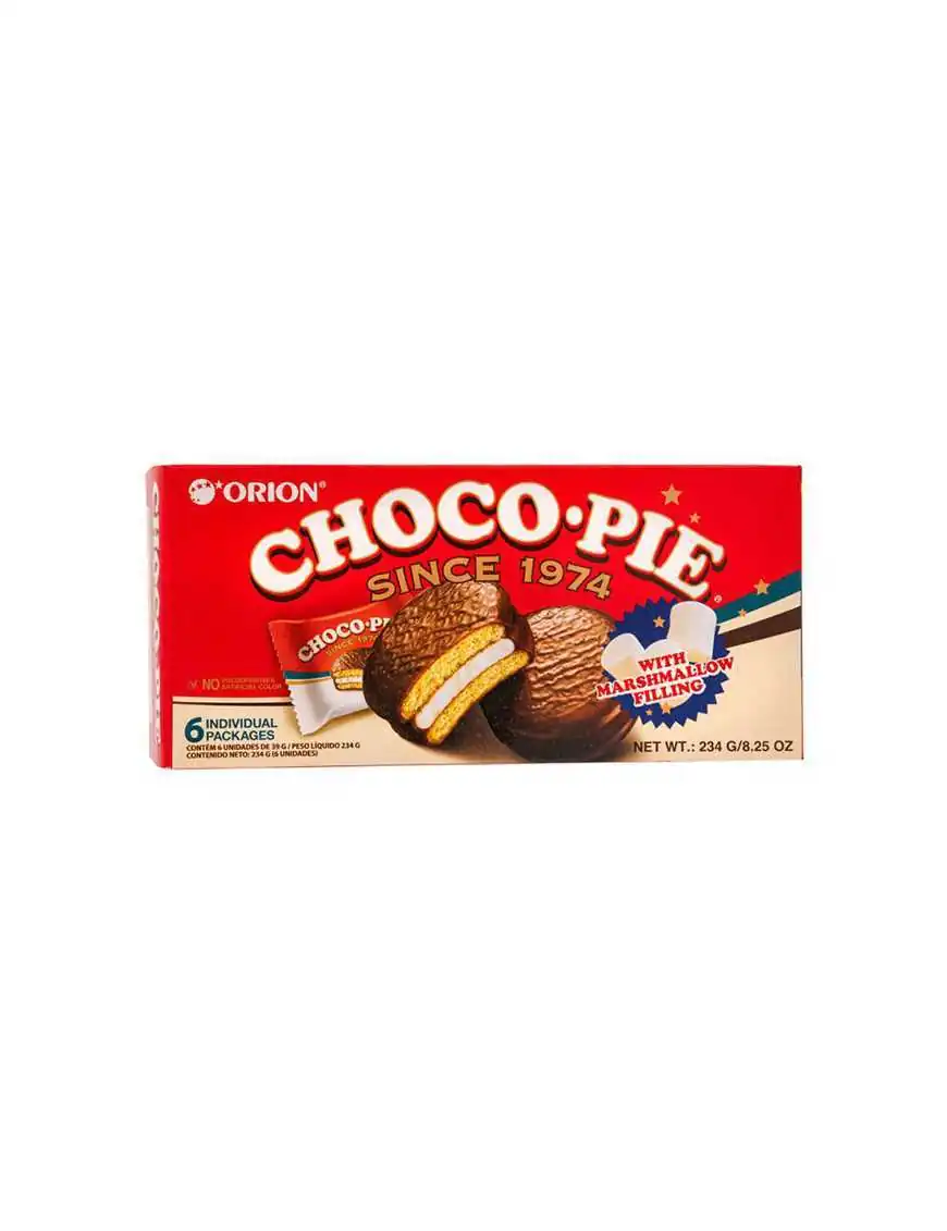 Gateaux aux Chocolats fourrés aux Marshmallows - Choco Pie - 1 pack de 6 pièces