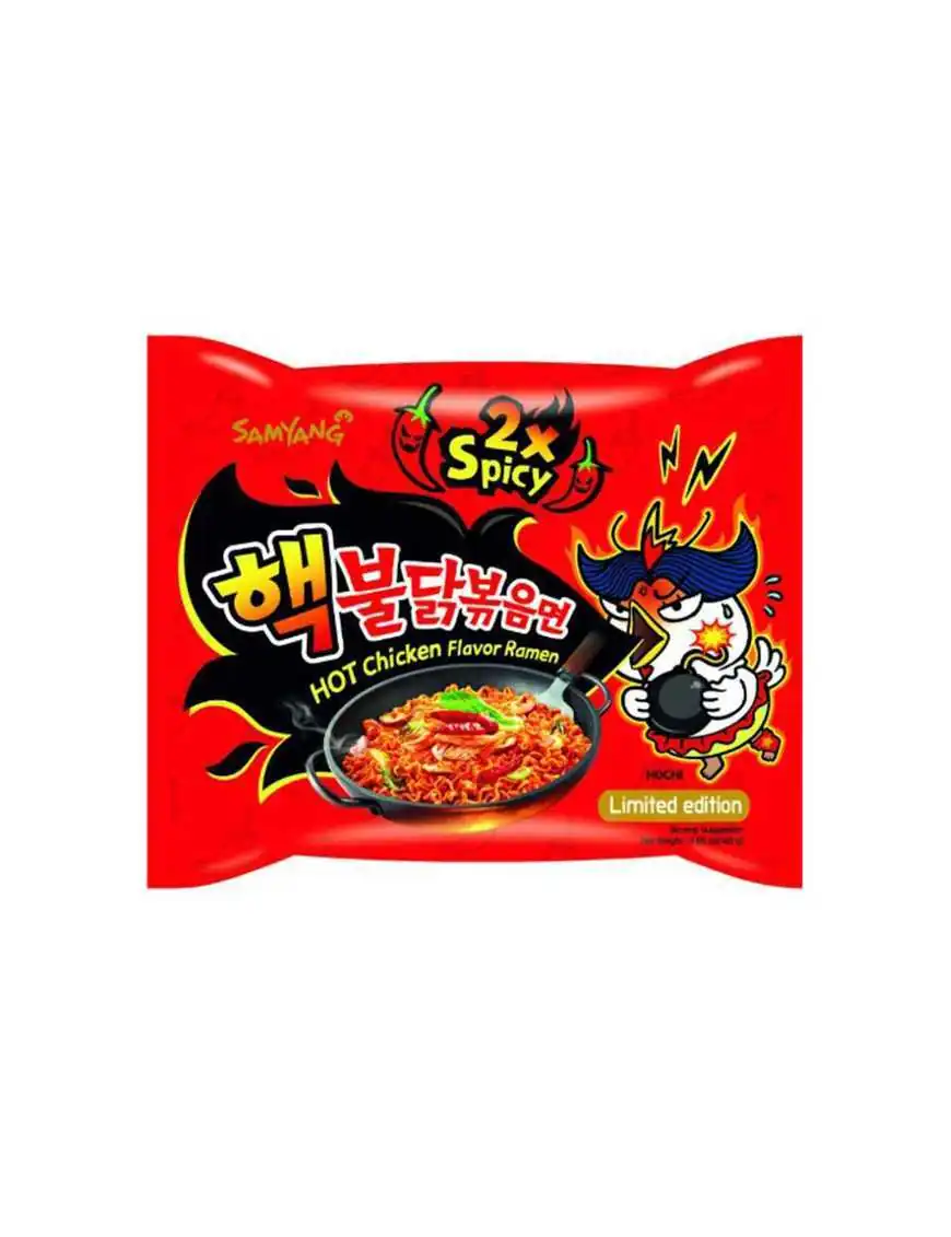 Nouilles Pimentées x2 Saveur Poulet (Samyang Buldak Rouge) - 1 paquet