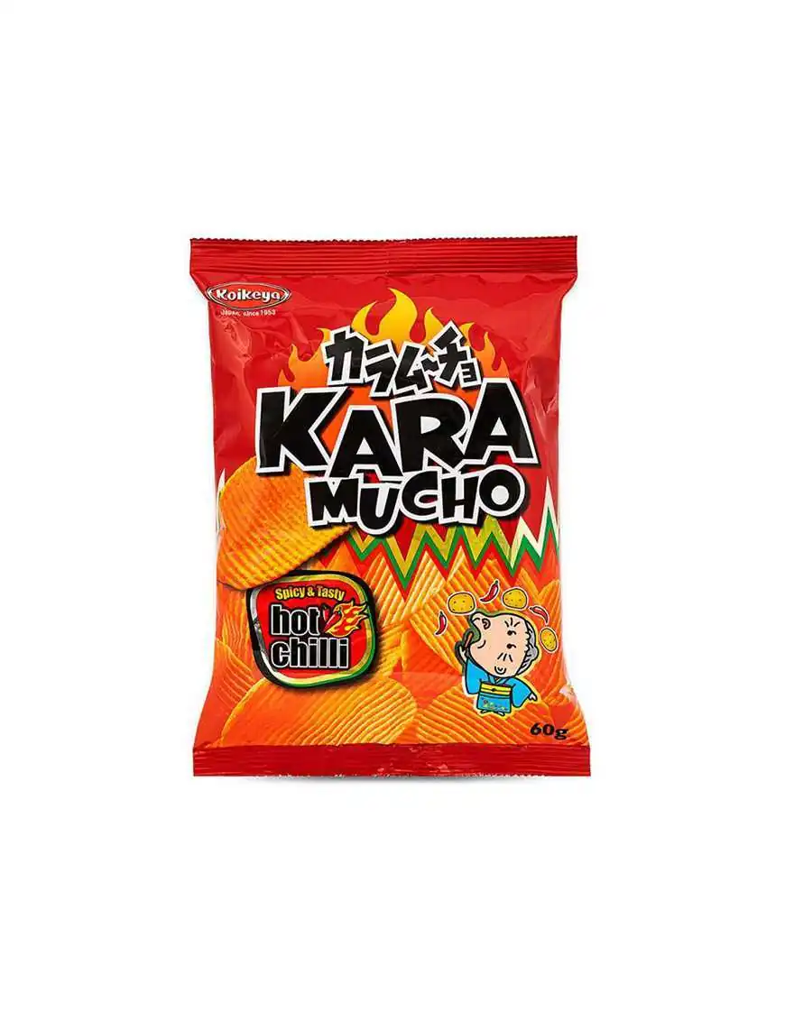 Chips Ondulées Karamucho Pimentées - 60g (DDM : 05/05/2025)