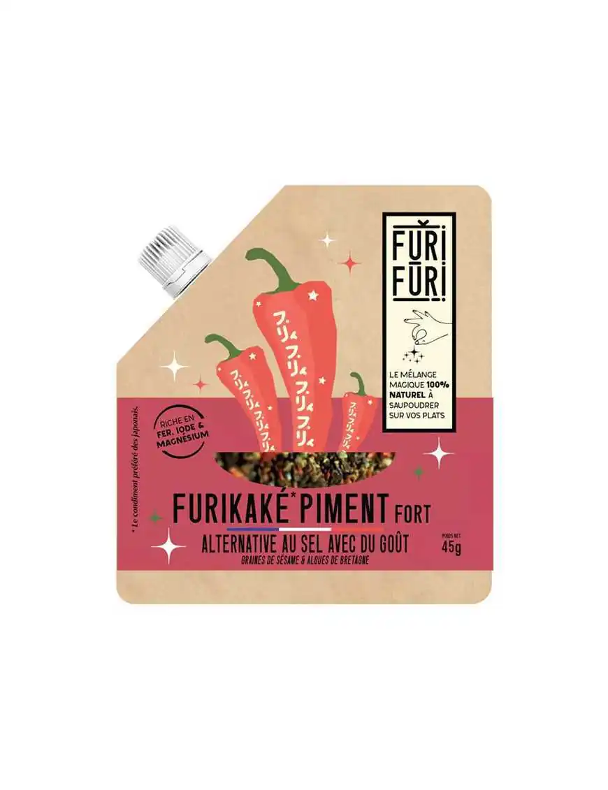 Furikake au Piment Fort de Furifuri, Condiment Japonais (45g)