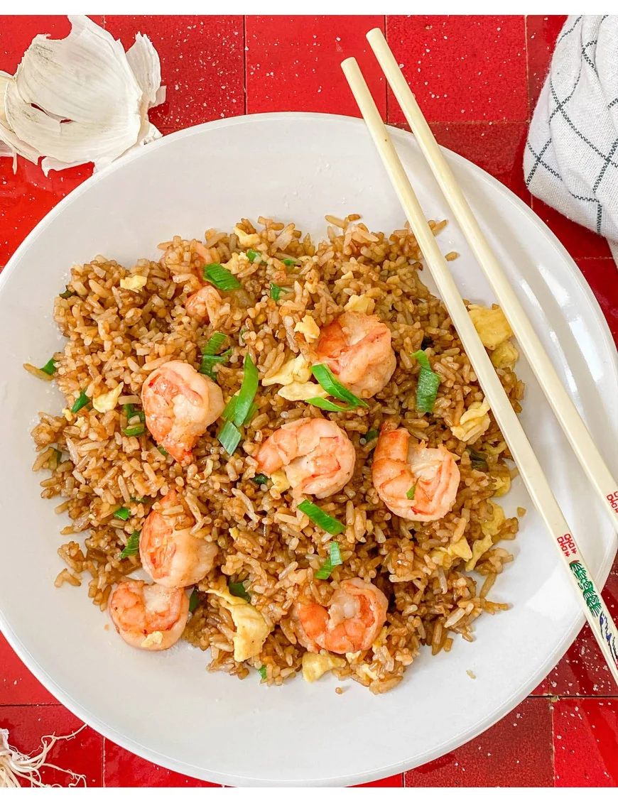 Recette de Riz Sauté Aux Crevettes