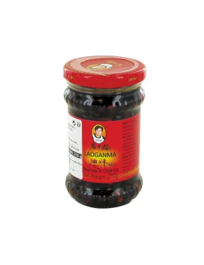 Huile Pimentée aux Cacahuètes (Laoganma) - 210g (DDM : 20/07/2025)