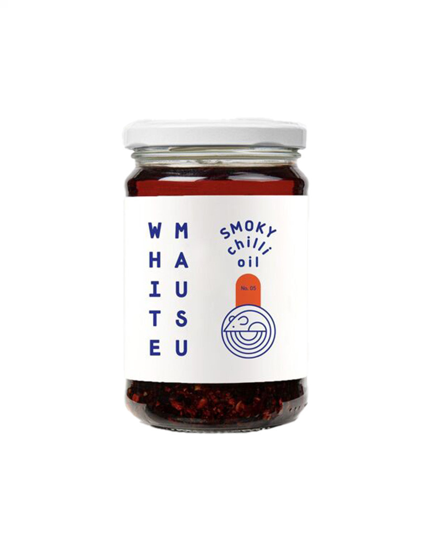 Huile Pimentée Fumée - Smoky Chili Oil - White Mausu