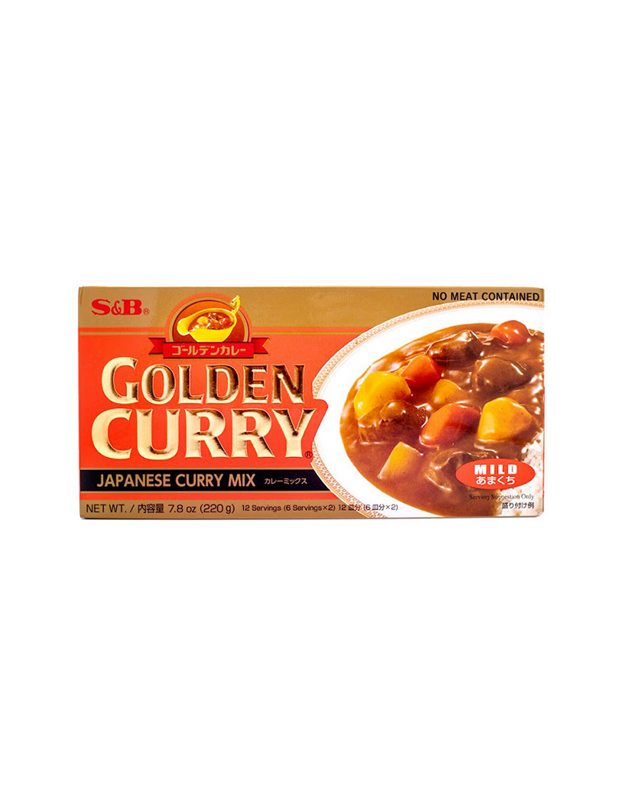 Mix Légèrement Pimenté pour Curry Japonaise Rouge - Golden Curry - 220g