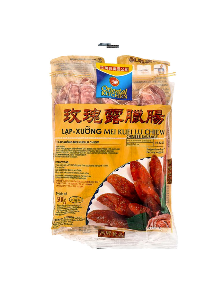 Saucisse Chinoise au Saké Chinois Mei Kuei Lu Chew - Lap xuong (500g)