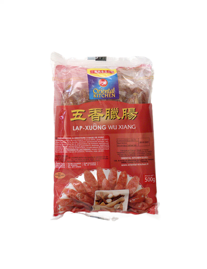 Saucisse Chinoise aux 5 épices - Lap xuong (500g)